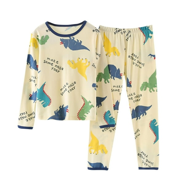 Fesfesfes Outfits For Girls Summer Set Boys and Girls Outfits Two Piece Set Conditioning Clothes Sleepwear Set Newborn Underwear Thin Set