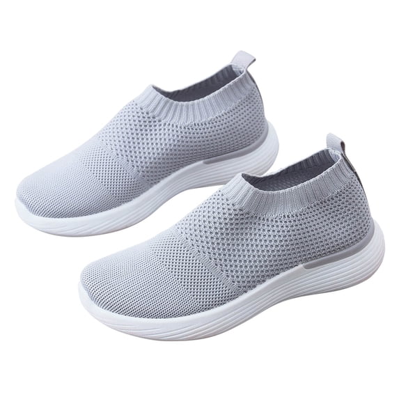 Fesfesfes All-Season Sneakers Young Ladies Shoes Loose Fashion Anti-Slip Sole Casual Mesh Breathable Women's Sports Shoes US:7.5(40)