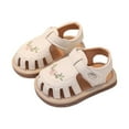 thumbnail image 1 of Fesfesfes Baby Boys and Girls Fashionable Casual Comfortable and Breathable Soft Soled Children's Sandals with Adhesive for Summer Beach and Outdoor Use(Beige,9-12 Months), 1 of 3