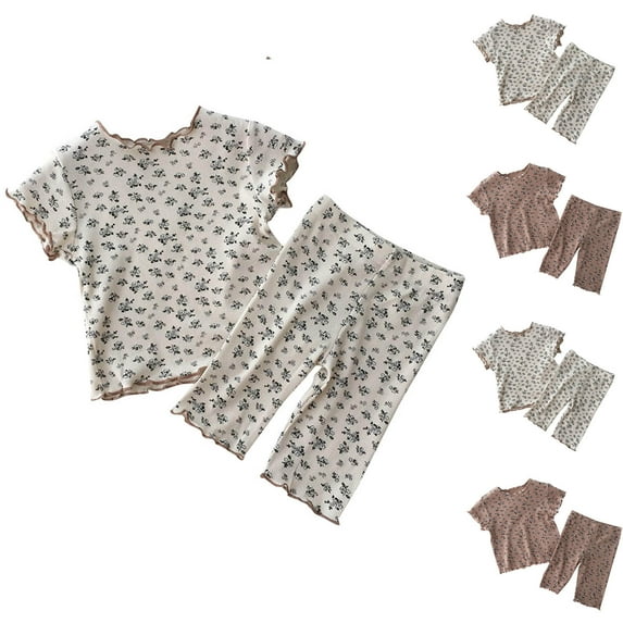 Fesfesfes Baby Girl Fall Outfits FashionBoys Casual Short Sleeve Tops Turndown Collar Botton Solid Short Pants Sets