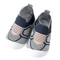 thumbnail image 1 of Fesfesfes Baby Knit Non-Slip Indoor Shoes Spring Soft Sole Breathable Toddler Floor Booties,Cute Flower Design for First Walking(Blue,18-24 Months), 1 of 4