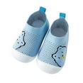 thumbnail image 1 of Fesfesfes Baby Spring Summer First Walking Shoes Boys Girls Knit Indoor Floor Shoes Non-slip Breathable Sweat Toddler Breathable Non-Slip Design Shoes (Blue,15-18 Months), 1 of 4