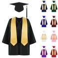 thumbnail image 1 of Fesfesfes Bachelors for Kids Graduation Romper Suits Long Sleeve Tops Big Kids Blouses Shirts Bachelors Cap Sets, 1 of 3