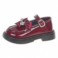 thumbnail image 1 of Fesfesfes Big Kids British Academy Leather Loafers,Breathable Soft Sole Lightweight Boots,Preppy Style Casual Shoes for Boys Girls,Spring Fall Girls Dress Shoes, 1 of 6