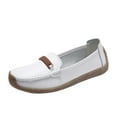 thumbnail image 1 of Fesfesfes Black Flats shoes Round Toe Snail Shoes Sweet Middle Age Mom's Flats Shoes Comfortable Lightweight Shoes 41(8.5), 1 of 5