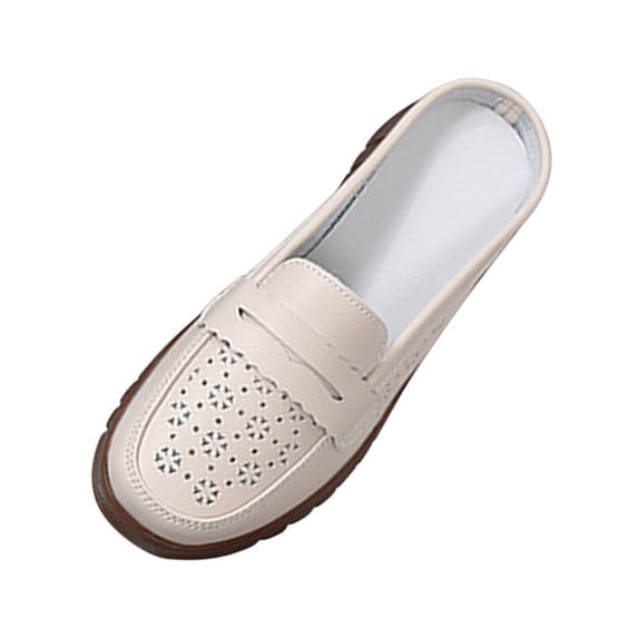 Fesfesfes Black Flats shoes Round Toe Versatile Flat Shoes Soft Bottom Large Size Casual Color Shoes Synthetic Shoes 36(5.5)