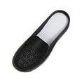 thumbnail image 1 of Fesfesfes Black Flats shoes Round Toe Versatile Flat Shoes Soft Bottom Large Size Casual Color Shoes Synthetic Shoes 44(10), 1 of 3