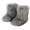 thumbnail image 1 of Fesfesfes Black Platform Boots for Women Fashion Color Imitation Plus Cashmere Snow Boots 42(US:8-8.5), 1 of 7