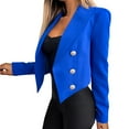 thumbnail image 1 of Fesfesfes Blazer Coat for Women Casual Comfortable Soild Long Sleeve Tops Jacket Outwear Sale Items, 1 of 6