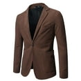 thumbnail image 1 of Fesfesfes Blazer for Men's Fall And Winter Fashion Personality Solid Color Casual Suit Jacket Under $10, 1 of 3
