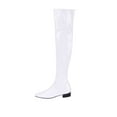 thumbnail image 1 of Fesfesfes Boots for Teen Girls Fall/Winter Candy Low Heel Patent Synthetic Side Zip Tall Over-the-Knee Boots US:6(37), 1 of 9