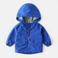 thumbnail image 1 of Fesfesfes Boys Hoodie Jacket Casual Solid Color Jacket Lightweight Children Fall Jacket Long Sleeve Hooded Jacket, 1 of 3