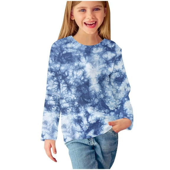 Fesfesfes Boys Sweatshirts Girls Long Sleeve Prints Shirts Cute Crewnecks Tops Dressy Casual Blouses Clothes