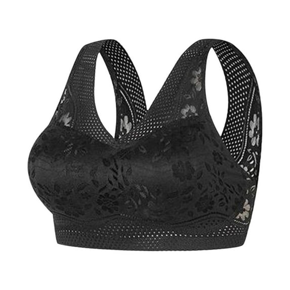 Fesfesfes Bras for Women Wireless Ladies Traceless Comfortable No Steel Ring Vest Breathable Gathering Bra Ladies Underwear Yoga Sports Bras for Women