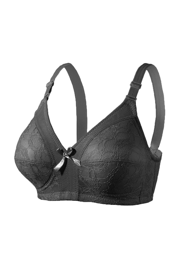 Bras for Women Full Coverage Shaped Bras Wire Free Side Lifted Underwear Bras Gather Push Up Unwired Everyday Bras