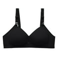 thumbnail image 1 of Fesfesfes Bras for Women No Rims Comfortable Breathable Base Underwear Top Solid Color Gather Side Lift Bras Padded Push Up Everyday Bras, 1 of 3