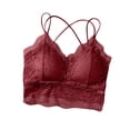 thumbnail image 1 of Fesfesfes Bras for Women Stretchy Breathable Bras Shockproof Yoga Vest Bralette Padded Underwear Bras Girls Sheer Lace Tank Tops with Built in Bras, 1 of 3
