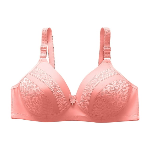 Fesfesfes Bras for Women Wireless Ladies Embroidered Glossy Comfortable Breathable Bra Underwear Bras Sport Bras