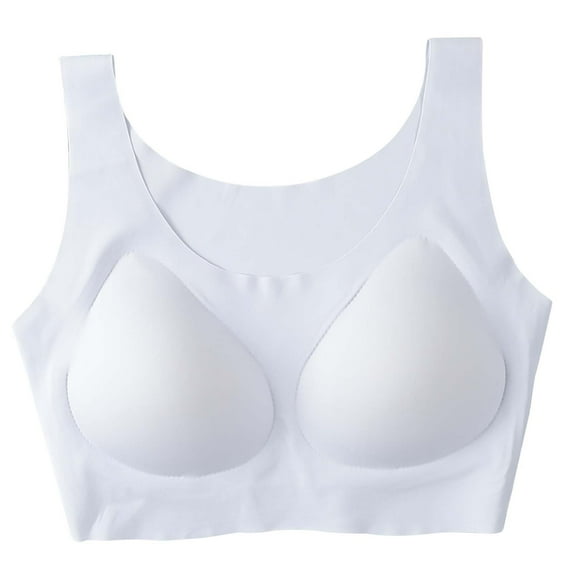 Fesfesfes Bras for Women Wireless Women's Push-up Non-slip Lace Flower Surface Beautiful Back Seamless Push-up One-piece Bra Wirefree Bralette