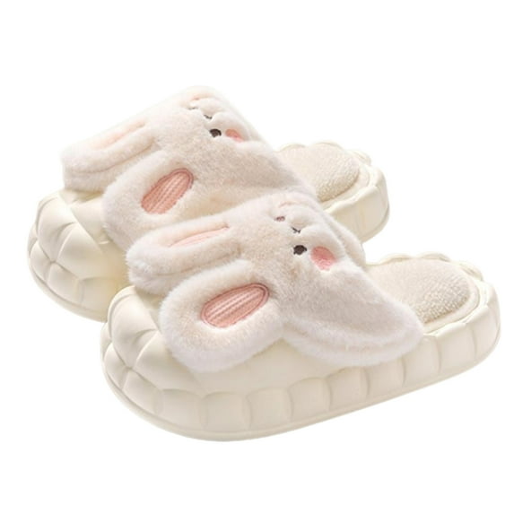 Fesfesfes Casual Dress Shoes for Women Cotton Slippers Women's Indoor Home Confinement Non-Slip Warm Couple Home Detachable Thick-Soled Fall And Winter Slippers 7.5-8.5(40-41)