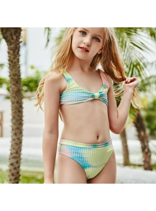 Baby Clothes Clearance! Joau Girls Swimsuits One-Piece Bathing Suits  Tie-dye Print Kids Sports Summer Beach Vacation Swimwear for 9-15 Years Old