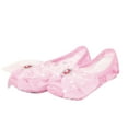 thumbnail image 1 of Fesfesfes Children's Dance Performance Shoes with Pointed Toe,Soft Gym Slippers Elastic Strap for Dance,Fitness,Lightweight Breathable Design(Pink#3,7 Years), 1 of 4