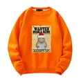 thumbnail image 1 of Fesfesfes Christmas Cat Print Mens Sweatshirt Fall And Winter Shirts Loose Pullover Tops Sale Items, 1 of 4