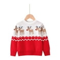 thumbnail image 1 of Fesfesfes Christmas Sweaters for Big Boys and Girls Winter Warm Sweater Children Chunky Round Neckline Pullover Tops Pattern Shirts, 1 of 8