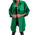 thumbnail image 1 of Fesfesfes Clearance Womens Cardigan Ladies Solid Color Lapel Cardigan Long Sleeve Coat Buttons Outerwear, 1 of 1