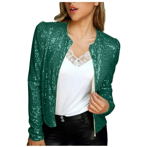 Fesfesfes Coat for Women Casual Long Sleeve V-Neck Loose Hoodless Outwear T-Shirt Fall Party Blouse Tops