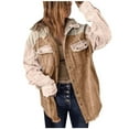 thumbnail image 1 of Fesfesfes Coat for Women Worn Out LooseLong Sleeve Hooded Casual Outwear Jackets, 1 of 8