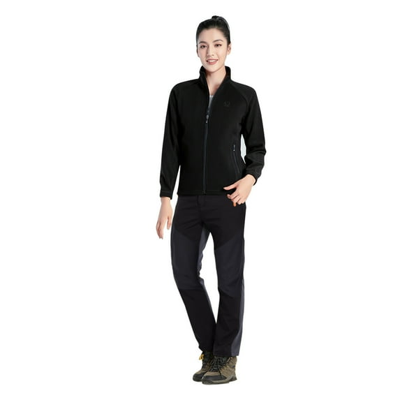 Fesfesfes Color-blocking Outdoor Snow Pant Winter Warm Assault Pants Fleece Thickened Ski Pants