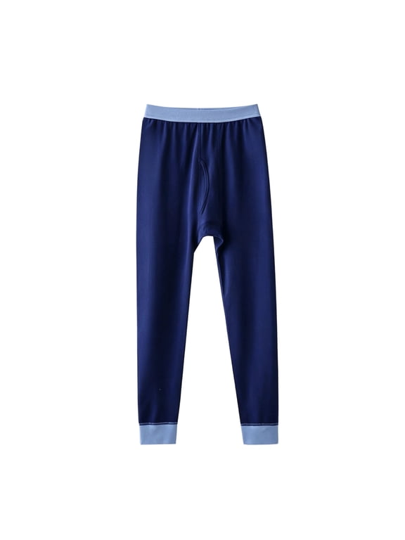 Comfortable Kids Boys Girls Thermal Cotton Long Johns Pants Soft Breathable Base Layer Leggings for Fall Winter School Home Casual WearDaily Wear (9-16 Years)