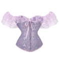thumbnail image 1 of Fesfesfes Corsets For Women Lace Splicing Shapewear Bustier Lingerie Gothic Court Shapewear Underwear Clearance, 1 of 1