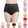 thumbnail image 1 of Fesfesfes Cotton Seamless Underwear Womens Fashion Briefs Comfortable Cotton High Waist Underwear Women Panties, 1 of 4