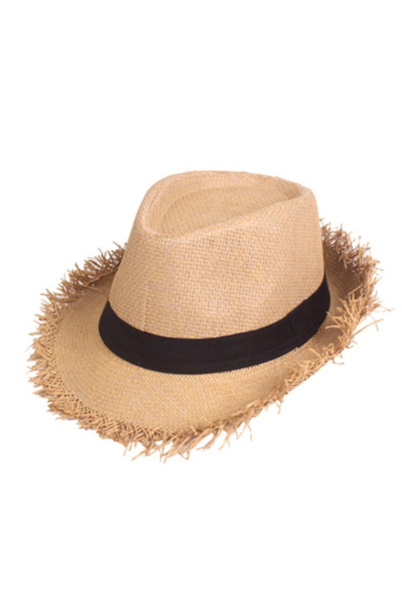 Fesfesfes Cowboy Hat Frayed Hat Tweed Flat Cap Mens Gatsby Hat