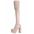 thumbnail image 1 of Fesfesfes Cowgirl Boots for Teen Girls Fashion Large Size Boots Autumn High-Heel Over-the-Knee Boots Knight Boots US:5.5(37), 1 of 6