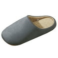 thumbnail image 1 of Fesfesfes Cozy Indoor Slippers for Men and Women Ultra Soft Comfort House Shoes Lightweight Breathable Non Slip Sole Perfect for Home Relaxation Home Wear All Season(Gray,40(US:7.5)), 1 of 3
