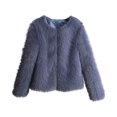 thumbnail image 1 of Fesfesfes Crop Coat for Women Solid Short Imitation-Fur Warm Vest Coat Faux-Fur Tops, 1 of 5