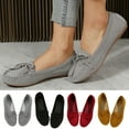 thumbnail image 1 of Fesfesfes Dress Shoes Women Round Toe Fashion Comfortable Round Toe Low Heels Shoes Bowknot Solid Color Casual Shoes 40(7.5), 1 of 8
