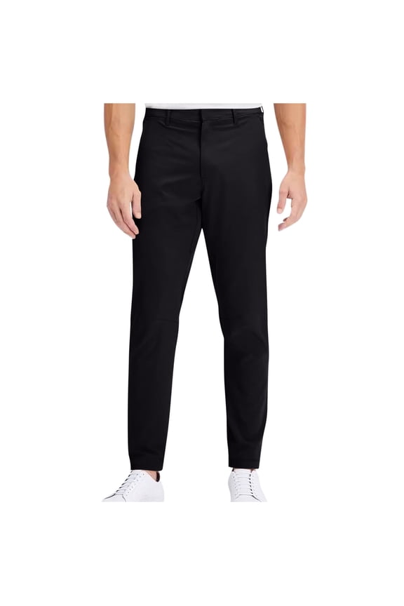 Dressy Pants for Men Business Straight Slim Fit Pants Men's Casual Thin Solid Color Business Daily Pocket Tapered Mid Waist Button Pants