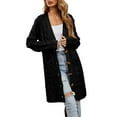 thumbnail image 1 of Fesfesfes Fall And Winter Sweater Cardigan Women's Casual Coat Long Sleeve Solid Cardigan Tops Sweater With Pocket Plus Size $10, 1 of 6