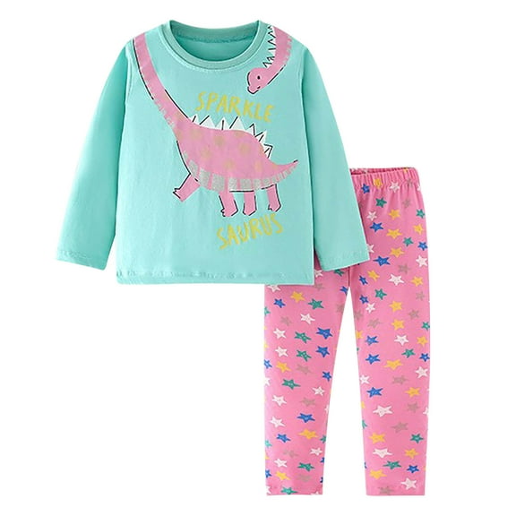 Fesfesfes Fall Baby Girl Outfits Childrens Sets Of Fall And Winter Girls T-shirt Long Sleeve Tops Pants Fall Clothes Pants Casual Toddler Clothing