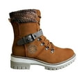 thumbnail image 1 of Fesfesfes Fall Boots Women Mid-low-tube And Winter Europe And America Wool Stitching Wool 8.5(41), 1 of 9