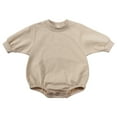 thumbnail image 1 of Fesfesfes Fall Clothing Baby Bodysuit Girls Boys Cute Romper Long Sleeve Button Sweatshirt Jumpsuits, 1 of 9