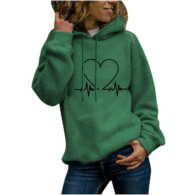 fesfesfes Womens Hooded Sweatshirts Pullover Long Pullover Hooded