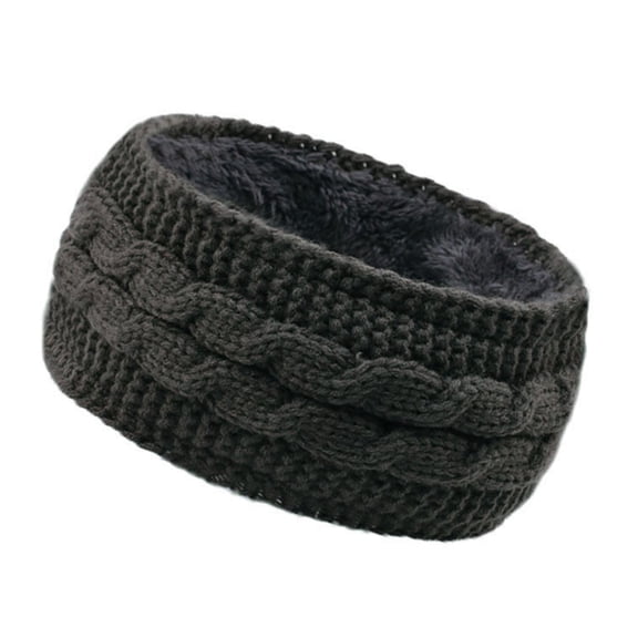 Fesfesfes Fall and Winter Headband Pure Color Wool Knitted Hair Band Stretchy Knitting Sports Headband,,Second Piece Free Shipping