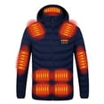 thumbnail image 1 of Fesfesfes Fashion Men and Women Heating Jacket Long Sleeve Tops Winter Puffer Jacket Charging Heated Coat Blouse, 1 of 6