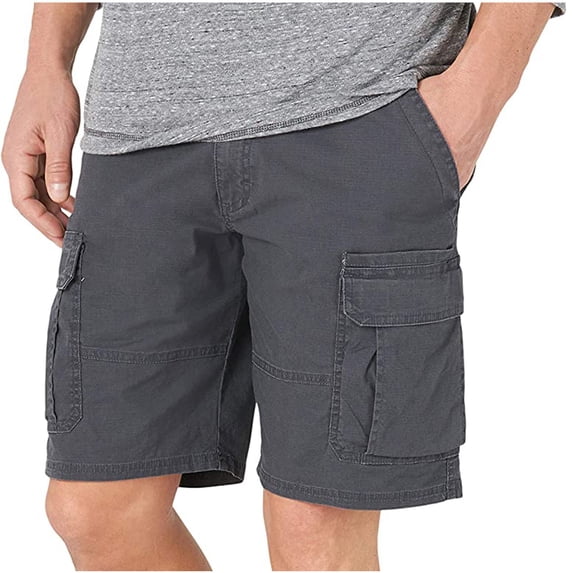 Fesfesfes Fashion Mens Camo Shorts with Pocket Zipper Elastic Leisure Time Loose Casual Short Pants Spring
