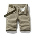 thumbnail image 1 of Fesfesfes Fashion Mens Cargo Shorts Pocket Zipper Stretchy Casual Tooling Short Pants Spring, 1 of 6